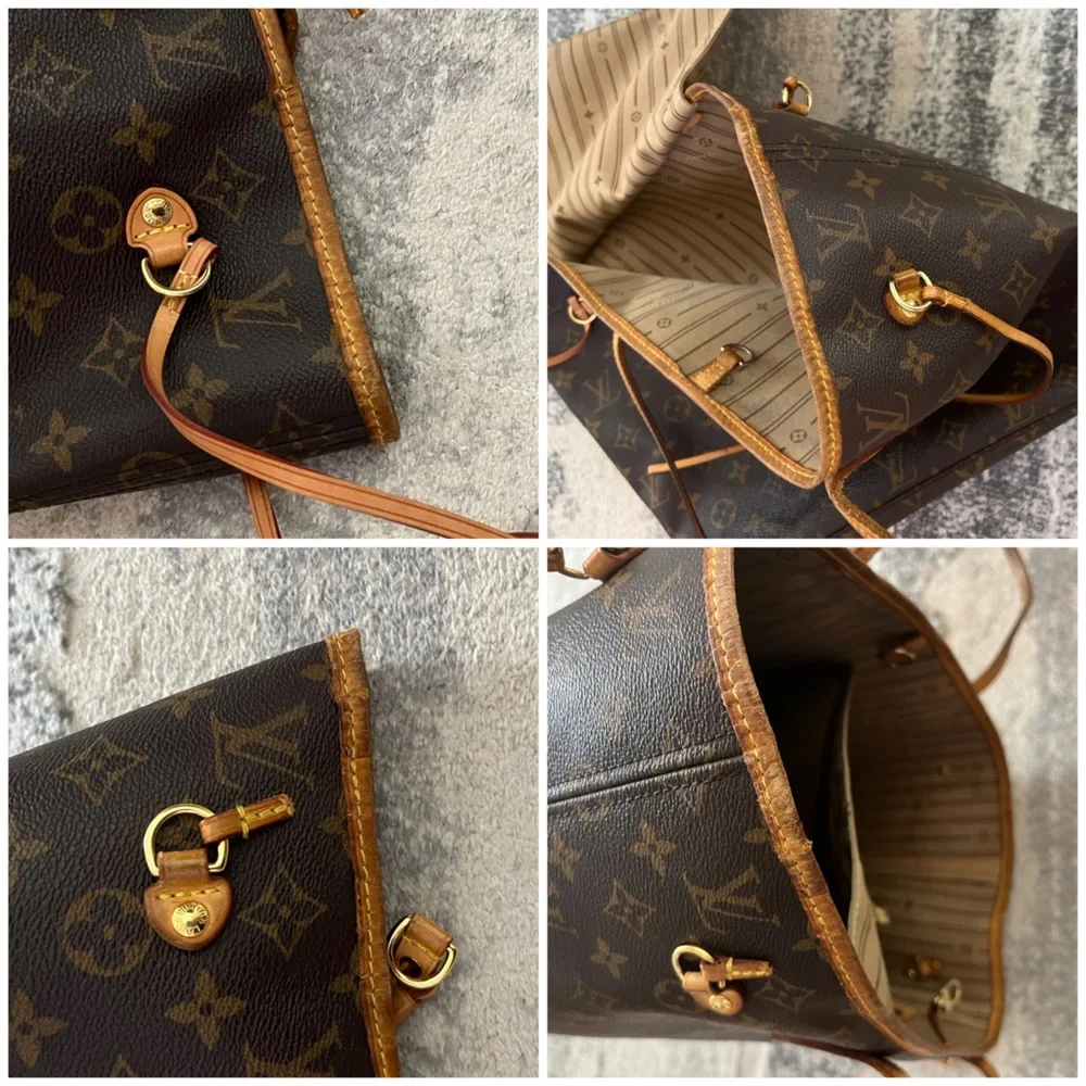 Louis Vuitton monogram coated canvas MM classic neverfull tote